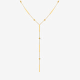 Collar largo bolitas