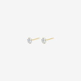 Amber Studs - Gold
