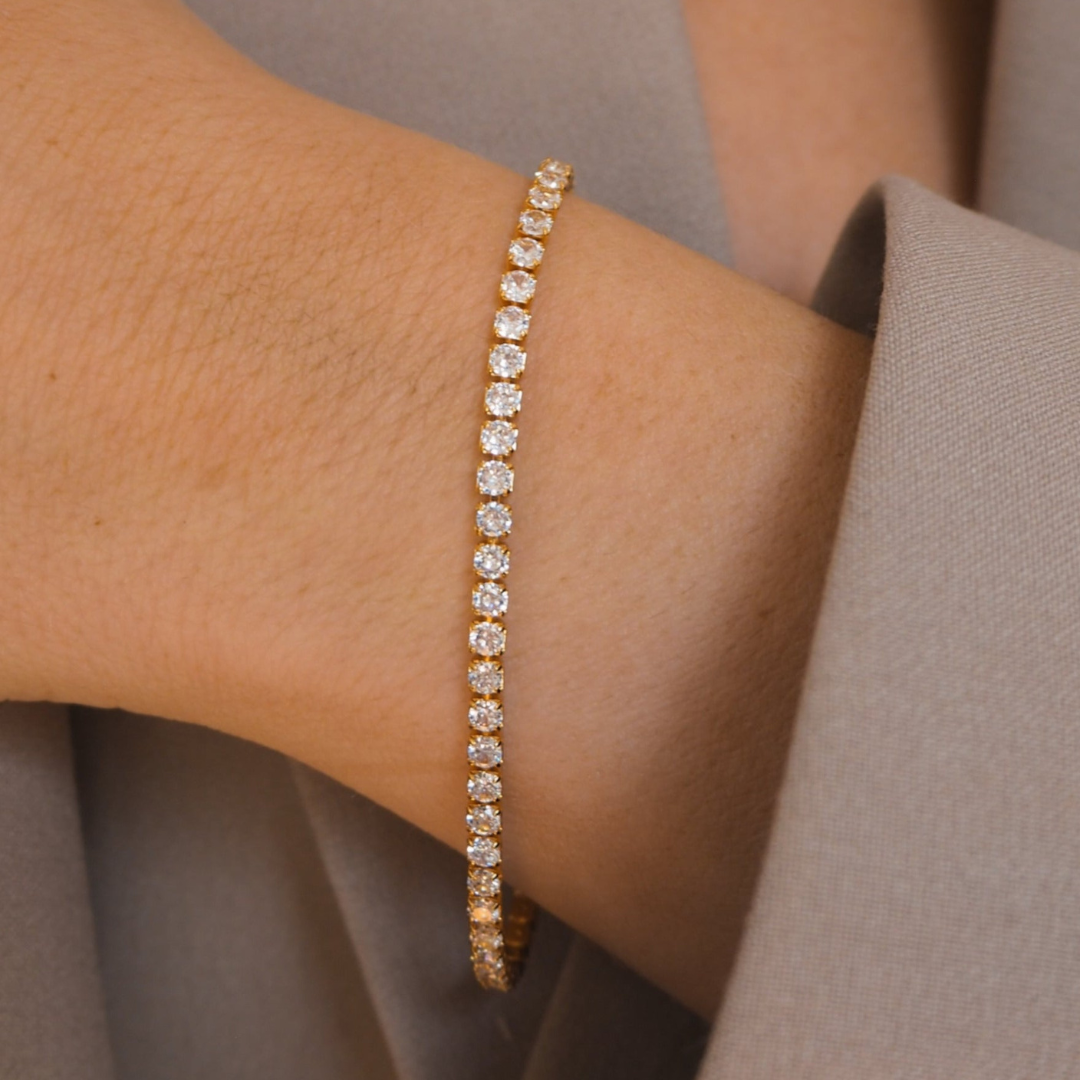 Tennis Bracelet 3mm - Gold