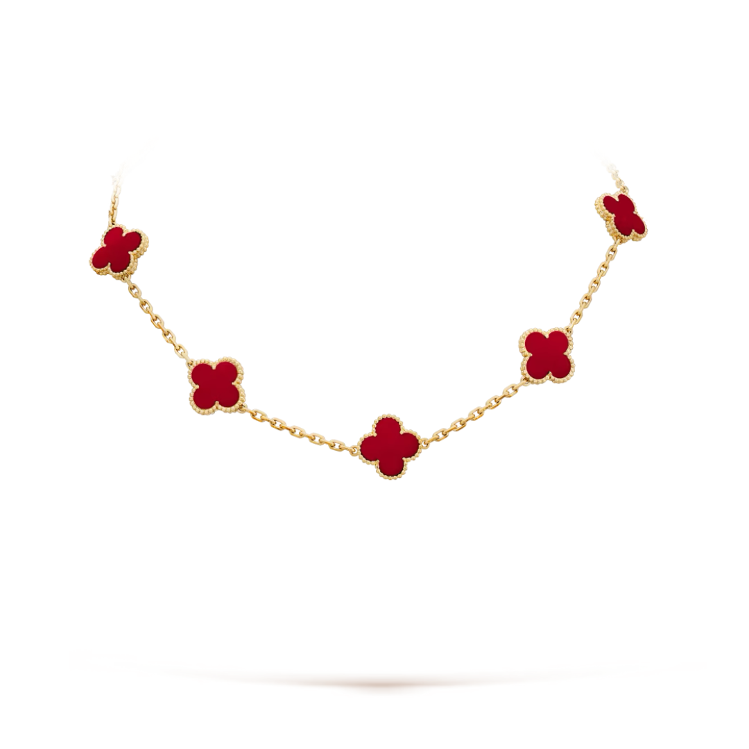 collar clover rojo