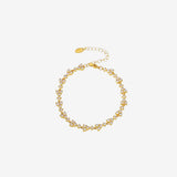 Crystelle leaf bracelet