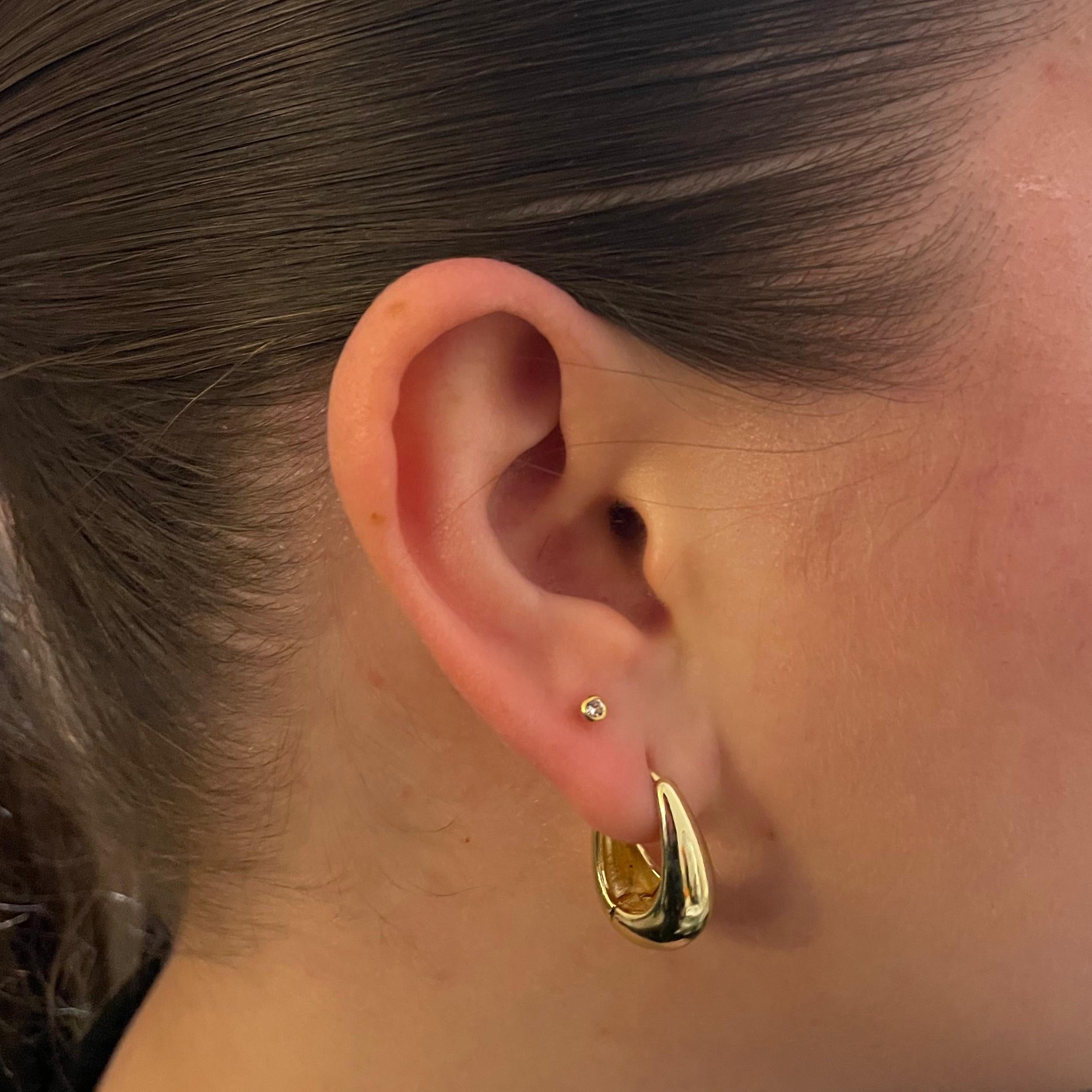Abril Cristal 2mm Bisel Oro Perforación