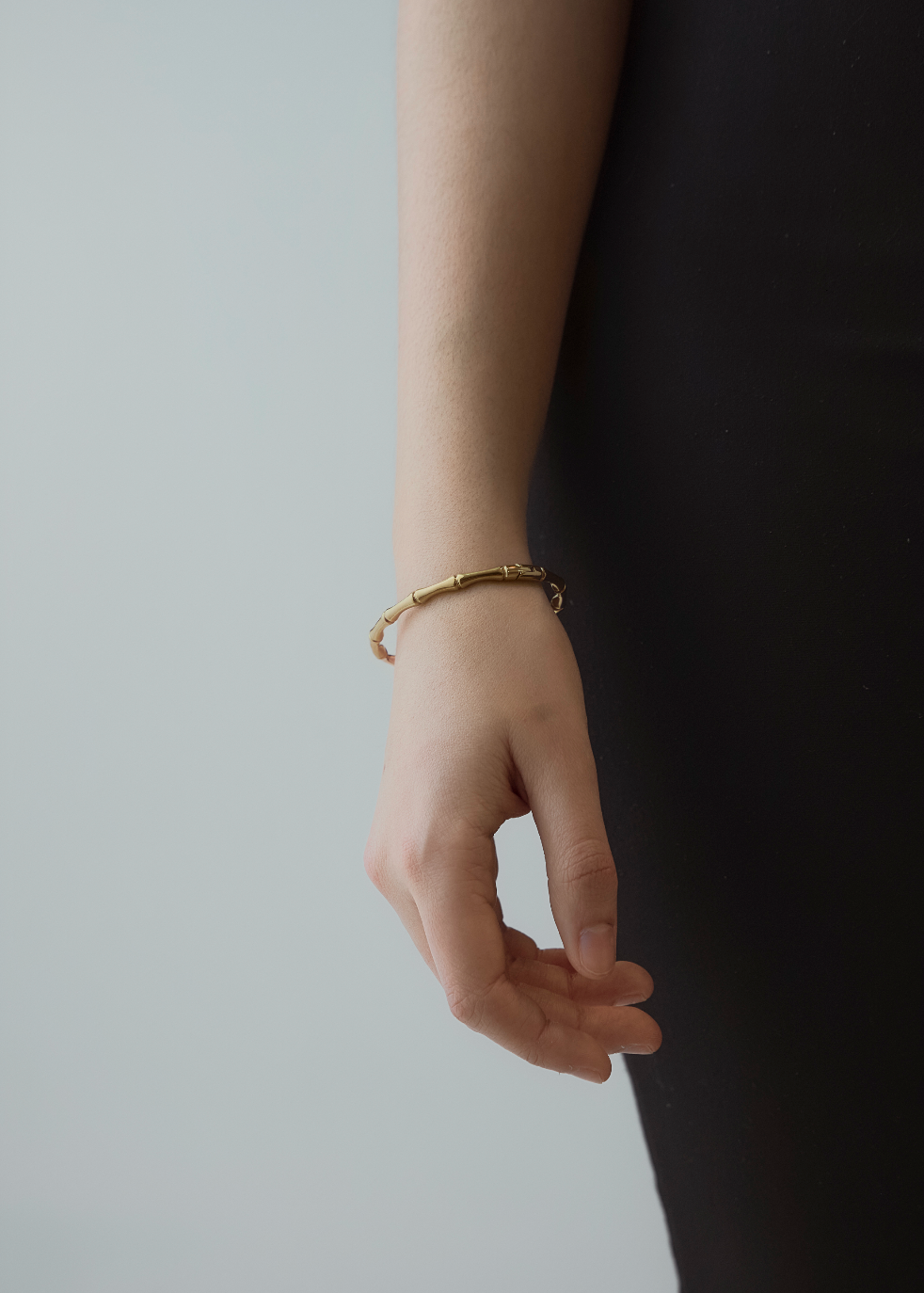 Bamboo Bangle - Gold